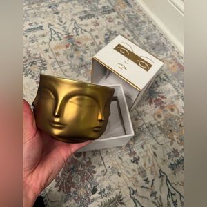 Jonathan Adler gold candle muse d’or